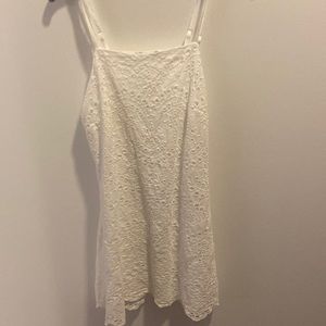 This is a white mini dress and i wore it once.